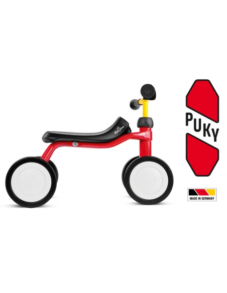 Jeździk rowerek czterokołowy Puky Pukylino czerwony z osłoną kierownicy