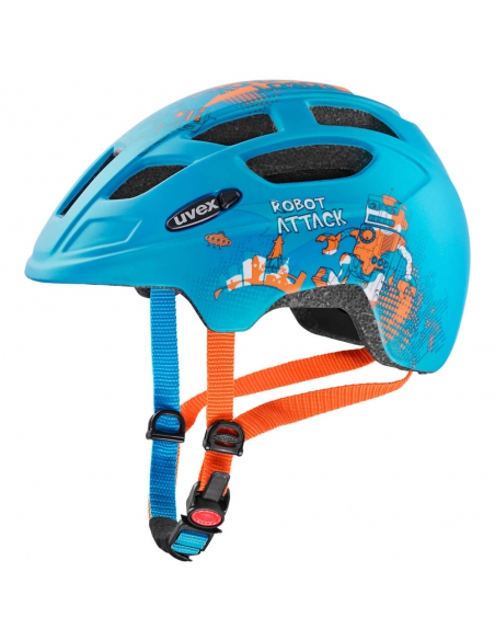 Dziecięcy kask Uvex Finale Junior CC Petrol Robot Mat