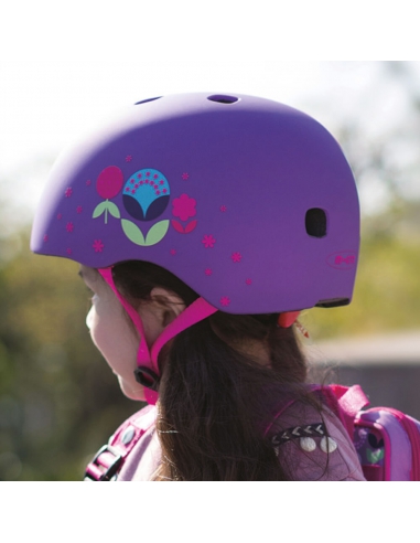 Kask dziecięcy Micro Floral Purple