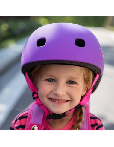 Kask dziecięcy Micro Floral Purple