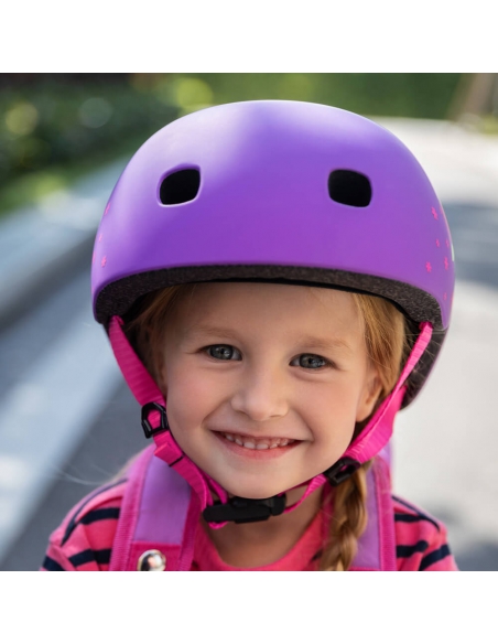 Kask dziecięcy Micro Floral Purple