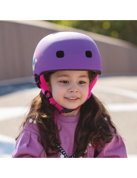 Kask dziecięcy Micro Floral Purple