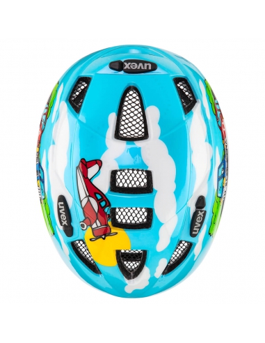 Dziecięcy kask rowerowy Uvex Kid 2 Blue Cars