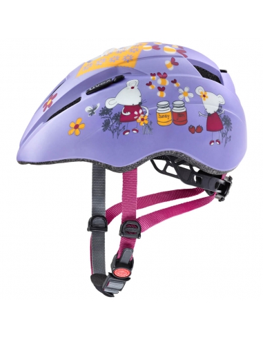 Kask dziecięcy Uvex Kid 2 CC Lilac Mouse Mat