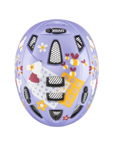 Kask dziecięcy Uvex Kid 2 CC Lilac Mouse Mat