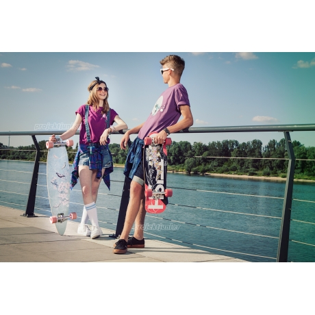 Deskorolka Cruiser Fish Skateboards Flounder/Black/Blue