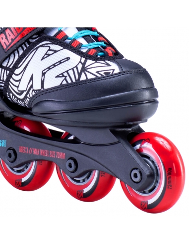 Rolki dziecięce K2 Raider SPLASH (z markerami do kolorowania rolek)