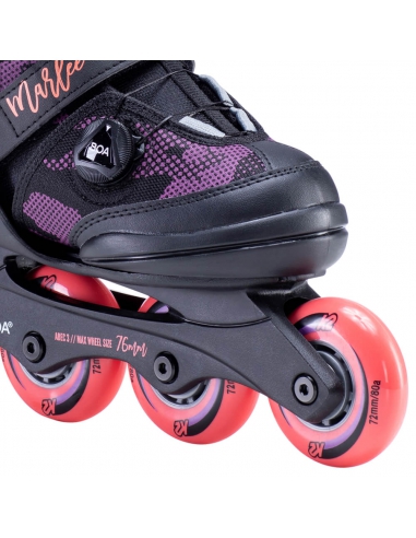 Rolki dziecięce K2 Marlee BOA Black/Purple/Coral