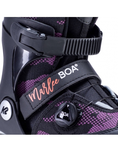 Rolki dziecięce K2 Marlee BOA Black/Purple/Coral