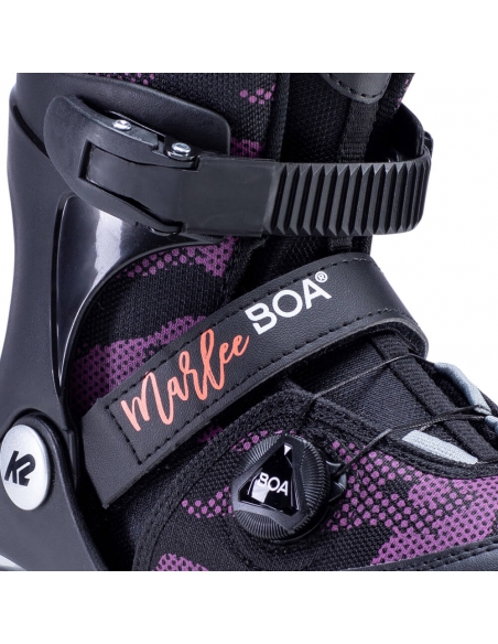 Rolki dziecięce K2 Marlee BOA Black/Purple/Coral