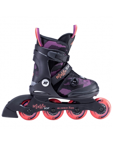 Rolki dziecięce K2 Marlee BOA Black/Purple/Coral