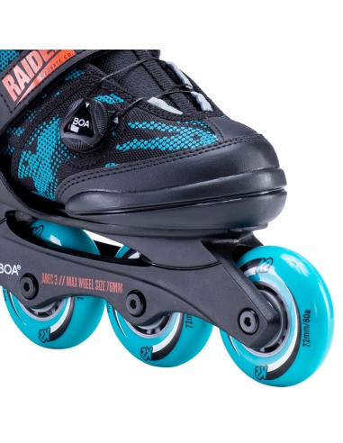 Rolki dziecięce K2 Raider BOA Black/Turquoise