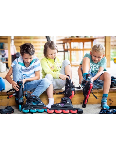 Rolki dziecięce K2 Raider BOA Black/Turquoise