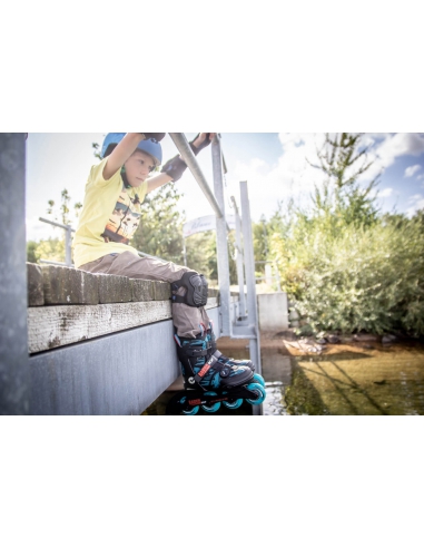 Rolki dziecięce K2 Raider BOA Black/Turquoise