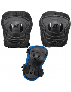Zestaw dziecięcych ochraniaczy na kolana, łokcie, nadgarstki K2 Raider Pro Black/Blue