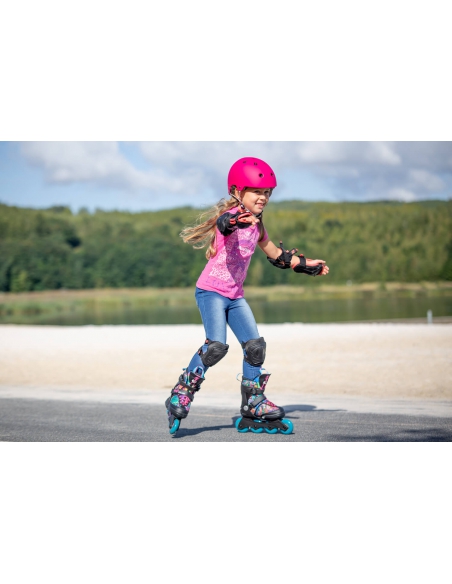 Ochraniacze dziecięce (na kolana, łokcie, nadgarstki) K2 Marlee Pro Black/Coral