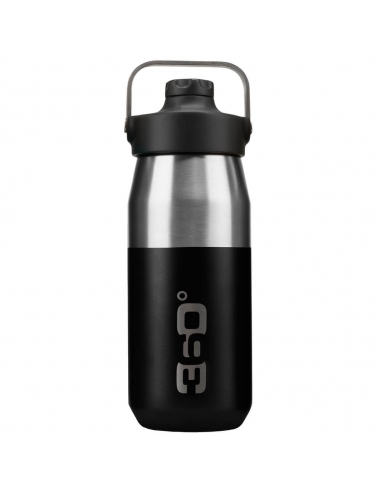 Butelka izolowana 360° Vacuum Insulated Stainless Wide Mouth Bottle with Sip Cap 550ml Black