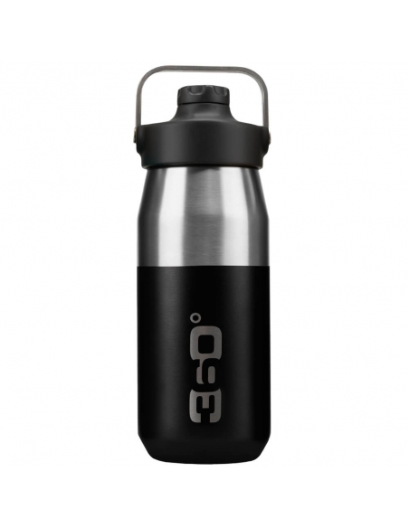 Butelka izolowana 360° Vacuum Insulated Stainless Wide Mouth Bottle with Sip Cap 550ml Black