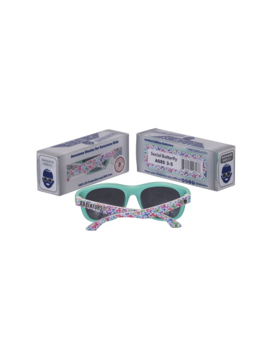 Okulary przeciwsłoneczne dla dzieci Babiators Original Navigator Social Butterfly 0-2 LIMITED EDITION