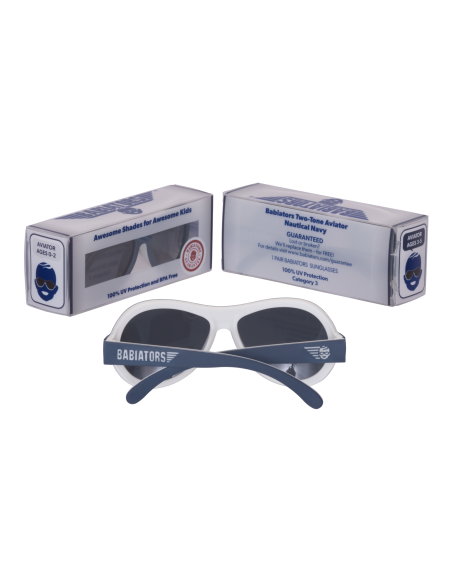 Okulary przeciwsłoneczne dla dzieci Babiators Original Aviator Nautical Navy 0-2