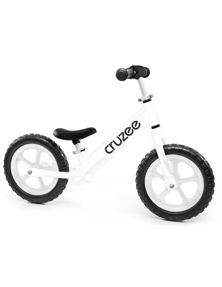 Rowerek biegowy Cruzee 12 SAFE biały białe koła