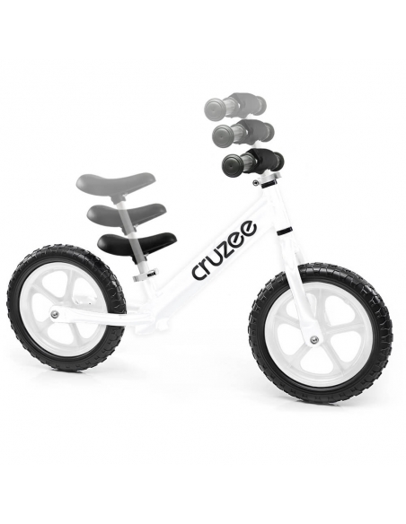 Rowerek biegowy Cruzee 12 SAFE biały białe koła