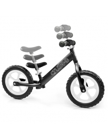 Rowerek biegowy Cruzee 12 SAFE czarny białe koła