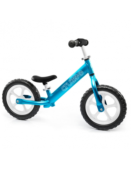 Rowerek biegowy Cruzee 12 SAFE niebieski białe koła
