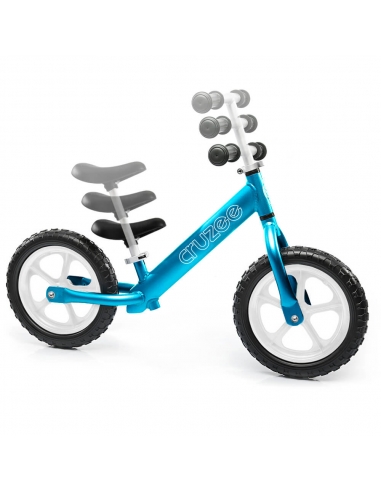 Rowerek biegowy Cruzee 12 niebieski białe koła