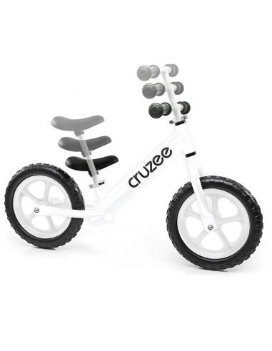 Rowerek biegowy Cruzee 12 biały białe koła