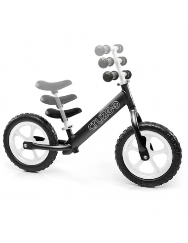 Rowerek biegowy Cruzee 12 czarny białe koła