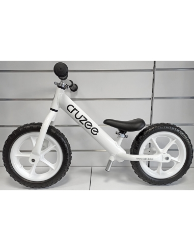 Rowerek biegowy Cruzee 12 SAFE biały białe koła