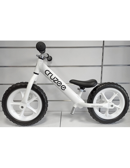 Rowerek biegowy Cruzee 12 SAFE biały białe koła