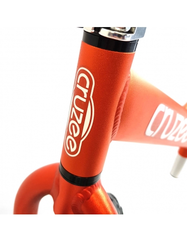 Rowerek biegowy Cruzee 12 SAFE pomarańczowy białe koła