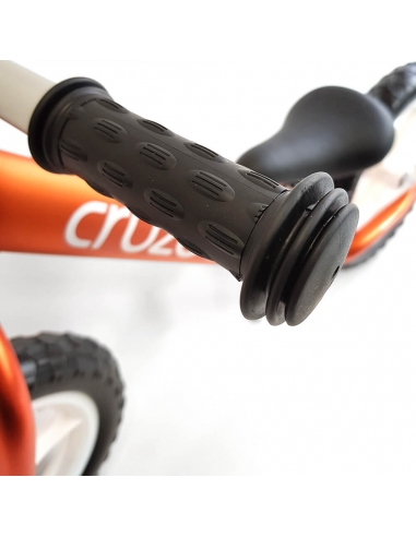 Rowerek biegowy Cruzee 12 SAFE pomarańczowy białe koła