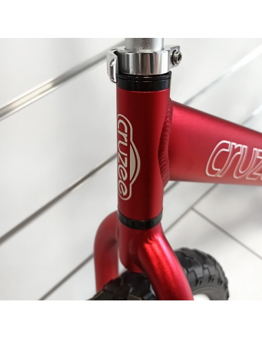 Rowerek biegowy Cruzee 12 czerwony białe koła