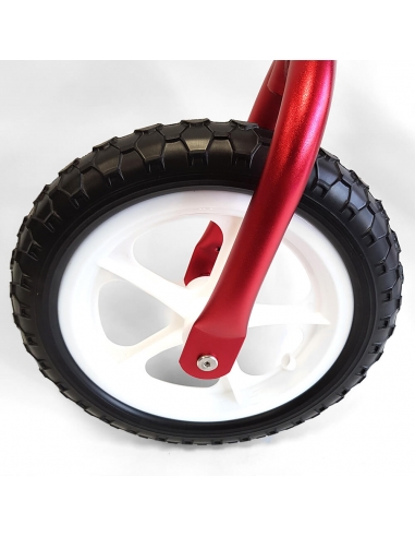 Rowerek biegowy Cruzee 12 czerwony białe koła