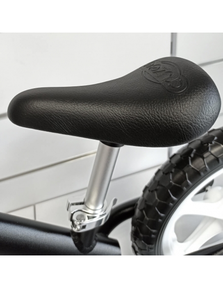 Rowerek biegowy Cruzee 12 SAFE czarny białe koła