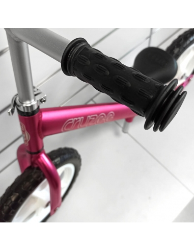 Rowerek biegowy Cruzee 12 różowy białe koła