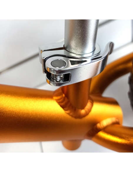 Rowerek biegowy Cruzee 12 SAFE złoty białe koła