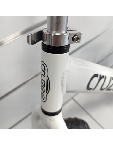 Rowerek biegowy Cruzee 12 SAFE biały białe koła