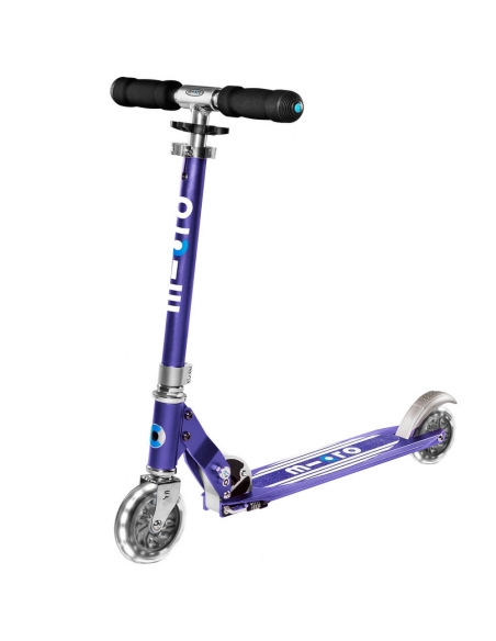 Hulajnoga Micro Sprite LED Blue Stripe (świecące koła)