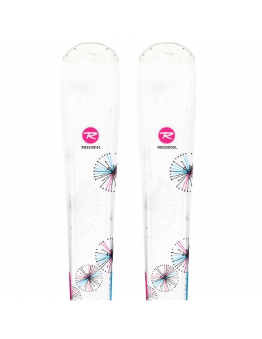 Dziecięce narty Rossignol FUN GIRL wraz z wiązaniami LOOK KID-X 4