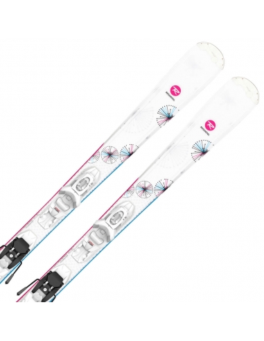 Dziecięce narty Rossignol FUN GIRL wraz z wiązaniami LOOK KID-X 4