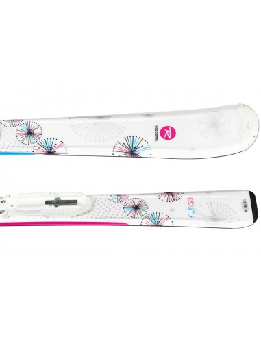 Dziecięce narty Rossignol FUN GIRL wraz z wiązaniami LOOK KID-X 4