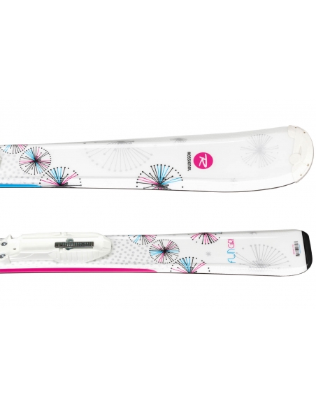 Dziecięce narty Rossignol FUN GIRL wraz z wiązaniami LOOK KID-X 4