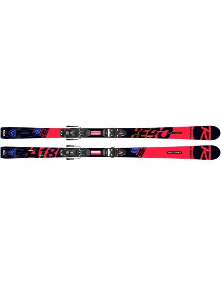 Juniorskie narty gigantowe Rossignol HERO ATHLETE GS OPEN z wiązaniami Look NX 7 Lifter