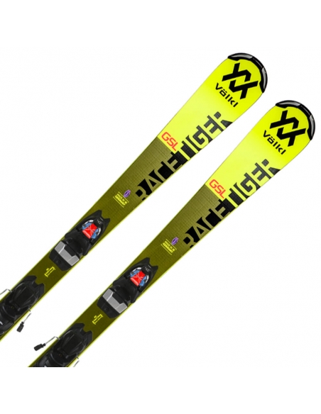 Juniorskie narty Völkl RACETIGER GSL R JR wraz z wiązaniami Marker Race Junior 8