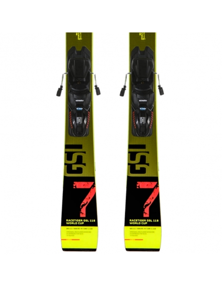 Juniorskie narty Völkl RACETIGER GSL R JR wraz z wiązaniami Marker Race Junior 8