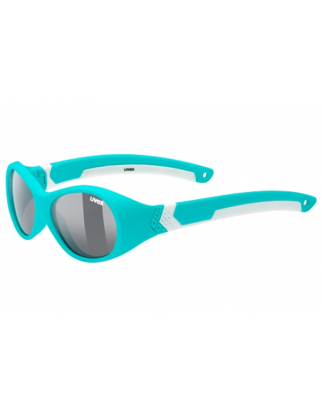 Okulary przeciwsłoneczne dla dzieci Uvex Sportstyle 510 Turquoise White Mat